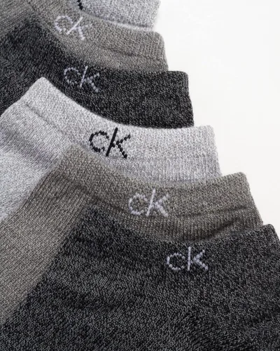 Vista 83 de Calvin Klein Calcetines para hombre, mezcla de algodón, acolchados, sin talla, forro de calcetines atléticos (6 unidades)