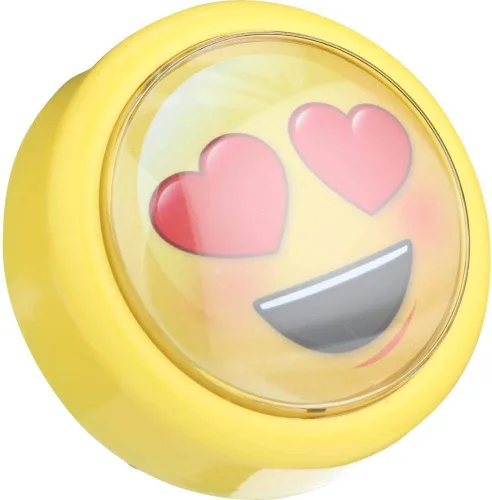 Vista 4 de Westek LP2002Y-N3 - Luz de disco de emoji alimentada por batería, paquete de 3, color amarillo