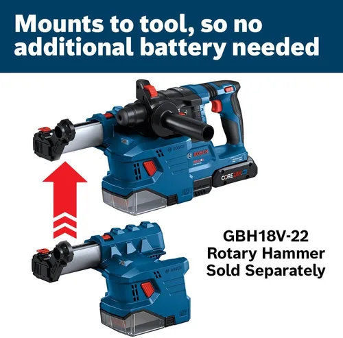 Vista 5 de BOSCH GDE18V-12N SDS-plus 1/2" Accesorio de recolección de polvo