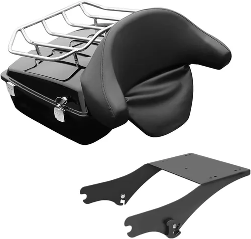 Vista 17 de TCMT Juego de maletero picado de 10.7 pulgadas para Harley Touring 1997-2013 Road King Road Glide Street Glide Electra Glide Pack