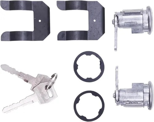 Vista 6 de JZGRDN Par de llaves de cilindro de cerradura de puerta 5070001 DL15504 para Ford E150 E250 E350