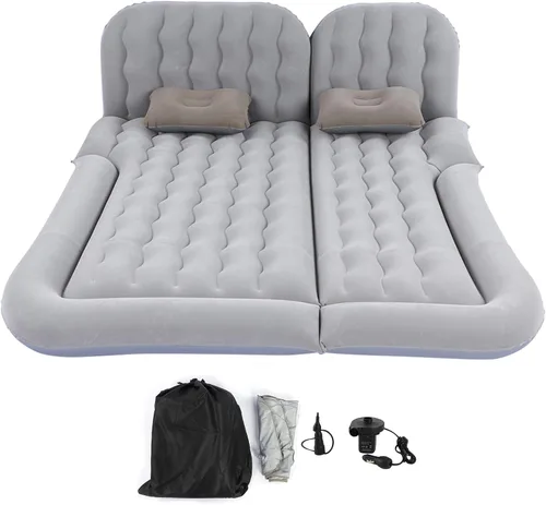 Vista 5 de Inflatable SUV Air Mattress with Electric Pump (Gray)