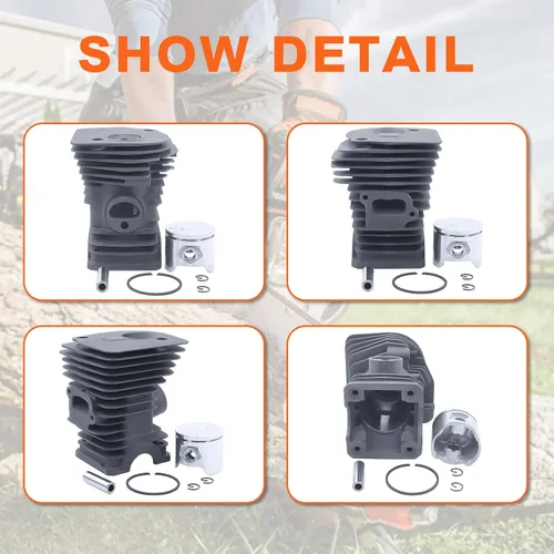 Vista 5 de Kit de pistón de cilindro de 1.732 in, para Husqvarna 340, 345, 350 para motosierra