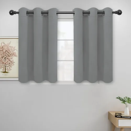 Vista 164 de Easy-Going - Cortinas opacas para dormitorio, aislamiento térmico sólido con ojales, cortinas de ventana para reducción de ruido, cortinas