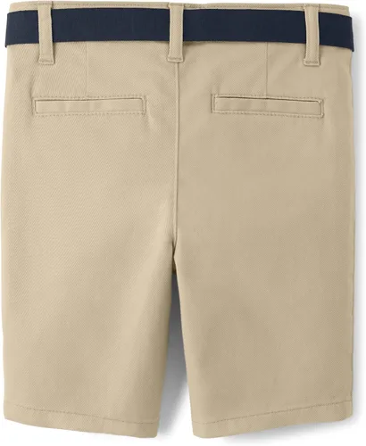 Vista 3 de Gymboree Pantalones cortos chinos de sarga con cinturón para niñas y niños pequeños
