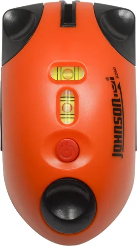 Vista 5 de Johnson Level & Tool - Mouse láser 9250, rango interior de 30 pies, naranja, 1 mouse láser