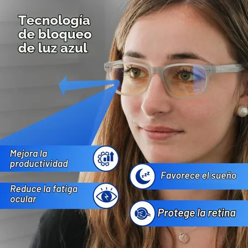 Vista 3 de DefenderShield Signature Blue Light Blocking Glasses for Computer, Mobile, Gaming, Sleep - Anti Eyestrain, Headache