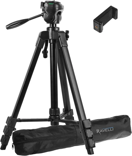 Vista 13 de Ravelli APLT2 Trípode de aluminio ligero de 50 pulgadas con bolsa