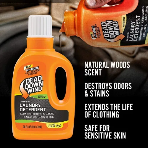 Vista 3 de Dead Down Wind Natural Woods - Detergente para ropa, 20 onzas