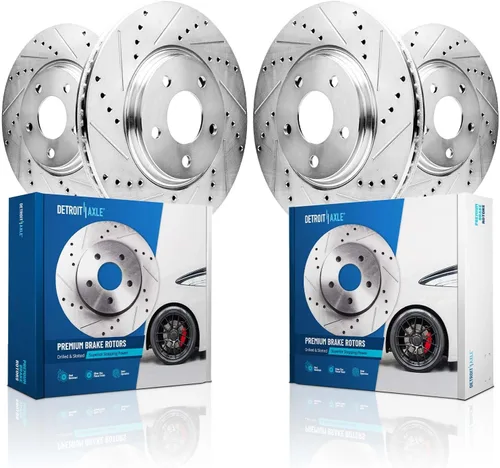 Vista 8 de Detroit Axle - Rotores de freno traseros para Toyota GR Supra BMW 230i 330e 330i 430i 530i 530i 530e 540d 540i xDrive X3 X4 Z4, rotores de freno