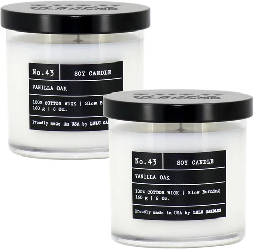 Vista 42 de Lulu Candles After Dark - Teca Caoba Vela Perfumada de Soja de Lujo en Frasco Vertida a Mano en los EE.UU. Altamente Perfumada y Duradera