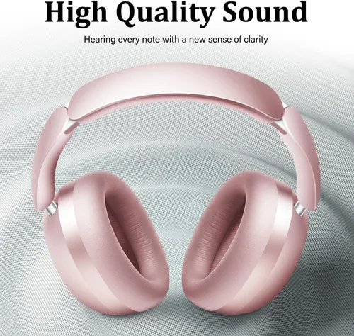 Vista 4 de Wentronic Y04 - Audífonos inalámbricos Bluetooth sobre la oreja, sumérgete en cada ritmo con cancelación activa de ruido y sonido de alta