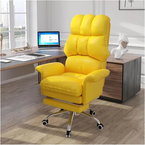 Vista 11 de Swivel Office Chair with Footrest, Executive High Back Reclinable PU Leather Computer Desk Comfortable Lift Gaming Chair for Home and Office