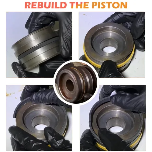 Vista 5 de Kit de sello de máquina completa para caja 580E 580SE 580SD, Boakhoe cargador cubo cilindros hidráulicos kit de sello de repuesto G109456*2+G109417*
