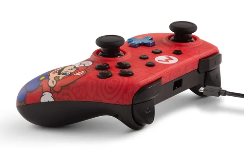 Vista 6 de PowerA Wired Controller for Nintendo Switch - Mario, Gamepad, Game controller, Wired controller, Officially licensed