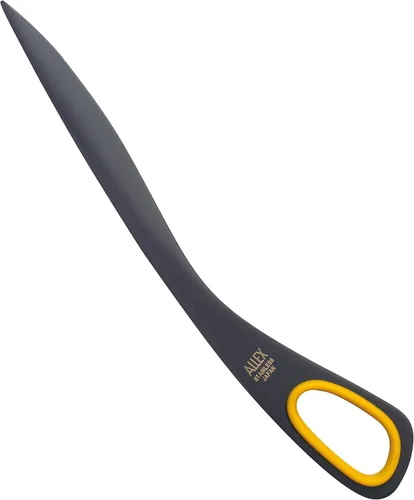 Vista 8 de ALLEX Abrecartas negro de 6.7" con espada, cuchillo abridor de sobres, hoja de acero inoxidable japonesa [revestimiento de flúor antiadherente]