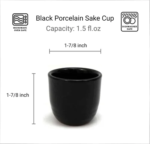 Vista 8 de Juego de 4 tazas de sake de porcelana de estilo japonés, juego de tazas pequeñas de cerámica para sake caliente o frío, tazas de sake tradicionales