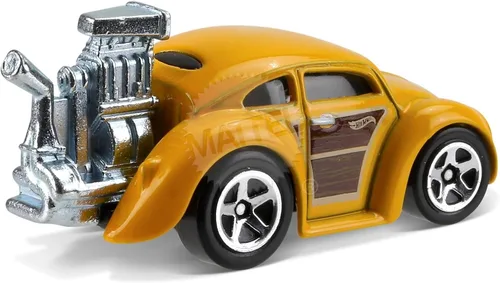 Vista 3 de Hot Wheels 2017 Tooned Volkswagen Beetle 172/365, amarillo
