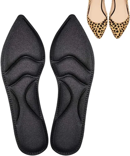Vista 7 de Plantillas para zapatos, plantillas de zapatos para mujer, plantillas de tacón alto, (2 pares beige) insertos de cojín de zapatos transpirables