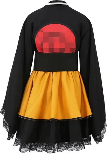 Vista 5 de Disfraz de sirvienta de anime para cosplay disfraz de Halloween para mujer vestido de kimono uniforme
