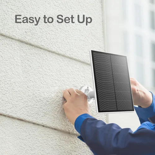 Vista 4 de Sense-U Mini panel solar, cargador de panel solar de 3.3 W con puerto de salida USB-B y kit de montaje compatible con cámara de seguridad Sense-U