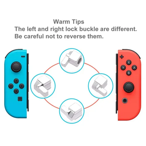 Vista 3 de EMiEN Latches Replacement For NS Nintendo Switch Joy-Con, Lock Buckles Repair Tool Kit for Switch Joy-Cons ,Include Cross Tri-Wing Screwdrivers