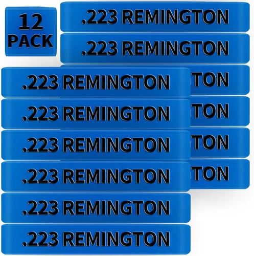 Vista 9 de Paquete de 12 bandas de marcado Miaozhun .223 Remington Magazine .223 para identificación de calibre de revista