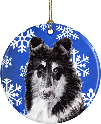 Vista 336 de Caroline's Treasures Cavalier Spaniel - Adorno de cerámica para colgar en el árbol de Navidad, para el hogar, Navidad, fiestas, regalo, 3 pulgadas