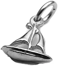 Vista 2 de Sail Boat 925 Sterling Silver Charm pendant