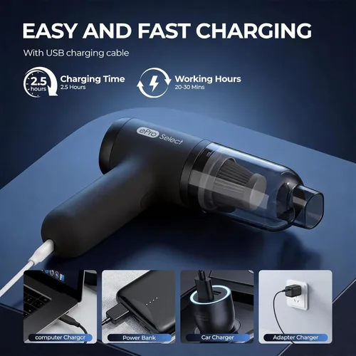 Vista 4 de Apical Life EV1395 Aspiradora inalámbrica de mano - 75W 12000Pa de succión fuerte, tiempo de funcionamiento de 14-24 minutos, recipiente de polvo