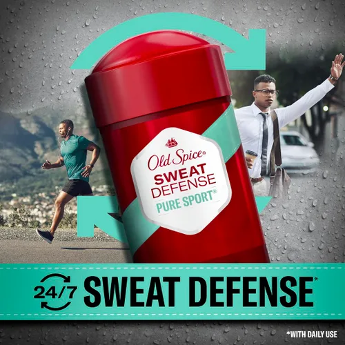 Vista 5 de Old Spice Antitranspirante 2.6 onzas Pure Sport+ Soft Solid (paquete de 6)