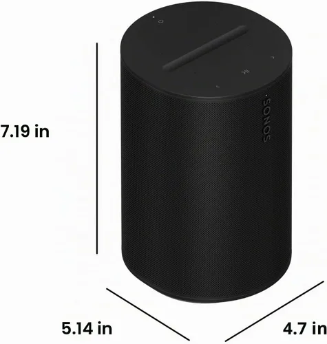 Vista 3 de Sonos Era 100 - Negro - Altavoz inteligente inalámbrico, habilitado para Alexa