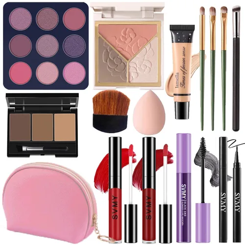 Vista 8 de Set de maquillaje para mujeres, kit de maquillaje para principiantes y profesionales, juego de maquillaje para adolescentes y adultos, regalo