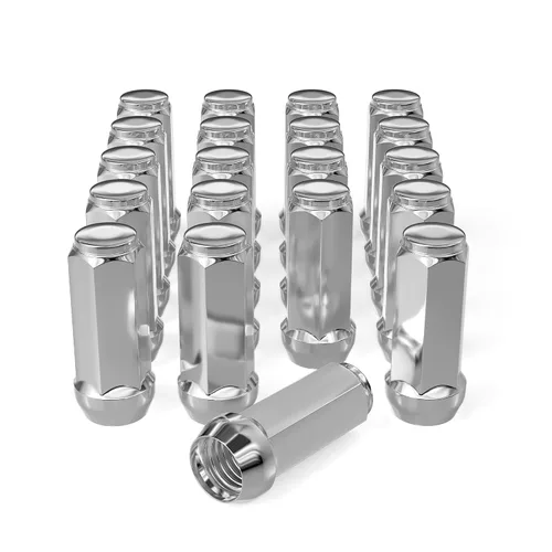 Vista 9 de 20 tuercas negras de 1/2-20 de 1.38 pulgadas, asiento cónico hexagonal, compatible con Bronco Mustang Cherokee Ranger Explorer Liberty YJ TJ KJ KK