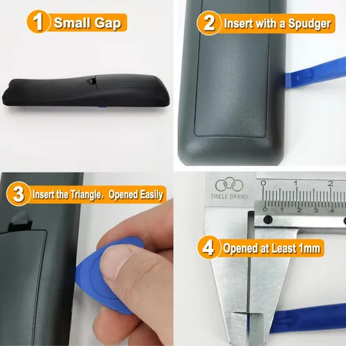 Vista 4 de 10 universales triangulares + 1 barra de palanca triangular de metal, 2 barras de palanca para iPad, laptop, iPhone, Nintendo Switch, teclado