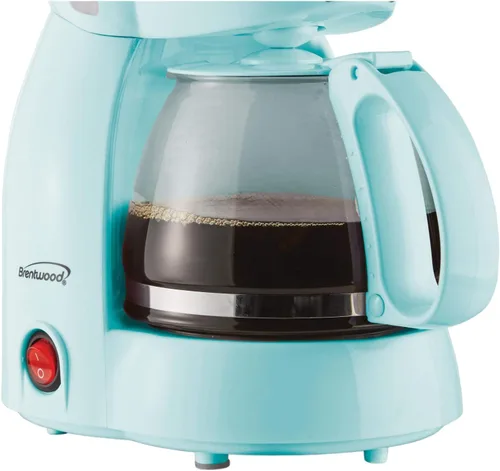 Vista 5 de Brentwood TS-213BL - Cafetera de 4 tazas, color azul