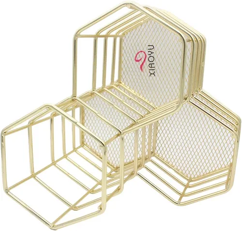 Vista 5 de XIAOYU Portalápices, soporte decorativo de metal para bolígrafos, organizador de almacenamiento de artículos de escritorio para el hogar, la escuela