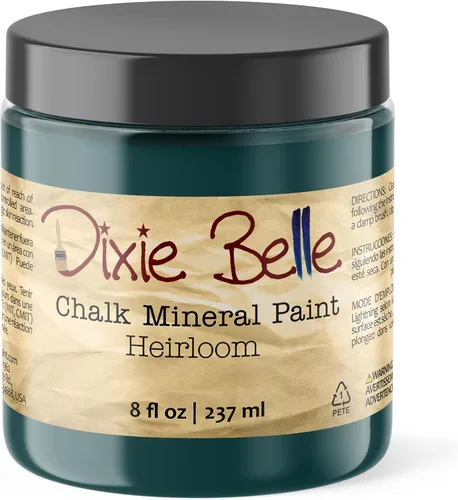 Vista 208 de Pintura para muebles con acabado de tiza Dixie Belle Paint Company - Amatista (4oz) - Pintura mineral de tiza chic púrpura profundo mate