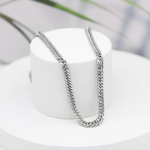Vista 6 de 2025 Upgraded Cuban link for men,mens stainless steel silver chain chains necklace women ,hip hop jewelry cuba rope choker necklaces miami neck