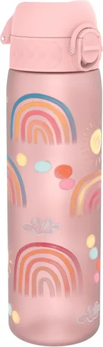Vista 13 de Ion8 Botella de agua a prueba de fugas, 25.4 fl oz/24 onzas, color azul aguamarina, polímero reciclador resistente al olor sin BPA con tapa abatible