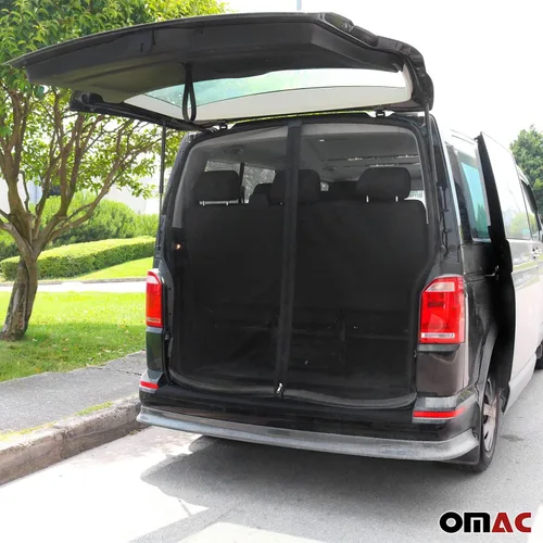 Vista 8 de OMAC Mosquitera magnética para Mercedes-Benz Sprinter 2006 a 2018, negro (puerta de granero)