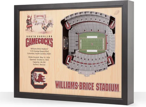 Vista 11 de YouTheFan NCAA Arte de Pared StadiumView de 25 Capas