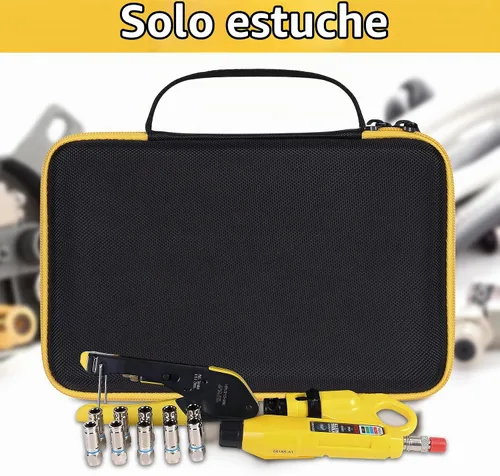Vista 6 de Aenllosi Funda de transporte rígida de repuesto para herramientas y conectores de cable coaxial Klein Tools VDV002-818, soporte personalizado