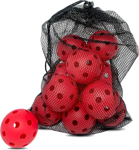 Vista 8 de 6 -Pack Pickleball Balls, 26 Holes Outdoor Pickleballs, High Elasticity & Durable Pickle Balls for All Style Pickleball Paddles Indoor Pickleballs