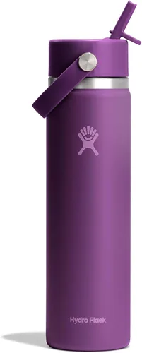 Vista 69 de Hydro Flask Botella de agua – Acero inoxidable aislado – Tapa flexible con popote de boca ancha, antiderrames, a prueba de fugas y recargable