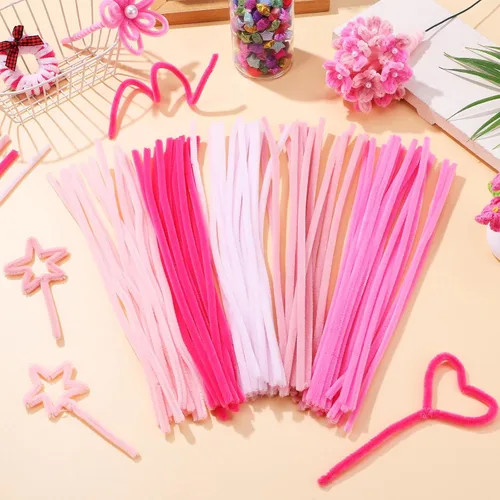 Vista 5 de 500 Pcs Pipe Cleaners for Crafting DIY Chenille Stems for Kids Twisting Rod Soft Fuzzy Sticks for Handmade Flower Crafts