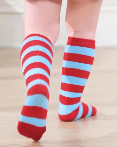 Vista 31 de Century Star Calcetines de fútbol de algodón para niños y jóvenes, calcetines de tubo suave, hasta la rodilla, calcetines deportivos largos