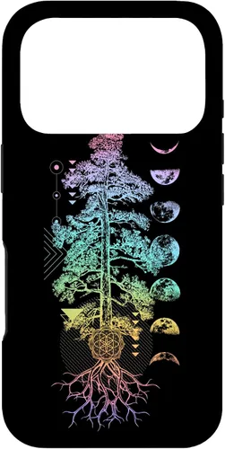 Vista 30 de Tree of Life Phases of The Moon Yoga Chakra Gift Case for iPhone 17
