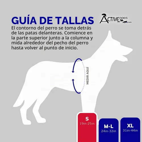 Vista 8 de ActiveDogs - Chaleco de servicio para perro, arnés sin tirones, pequeño