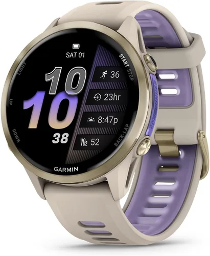 Vista 10 de Garmin® Forerunner® 970, Reloj inteligente premium para correr y triatlón con GPS, pantalla AMOLED, linterna LED incorporada, titanio DLC gris